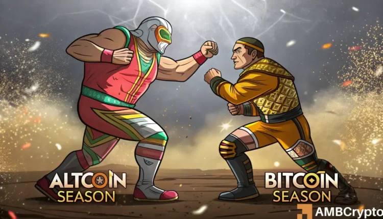 altcoin index sits at 39