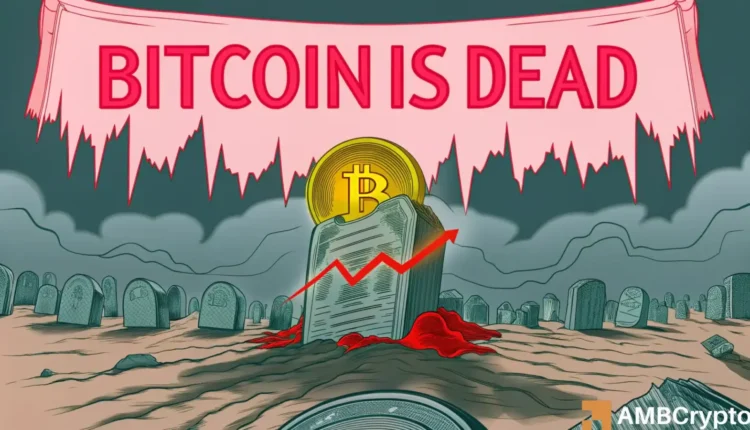 Bitcoin has survived 472 death calls, and traders are already moving away!